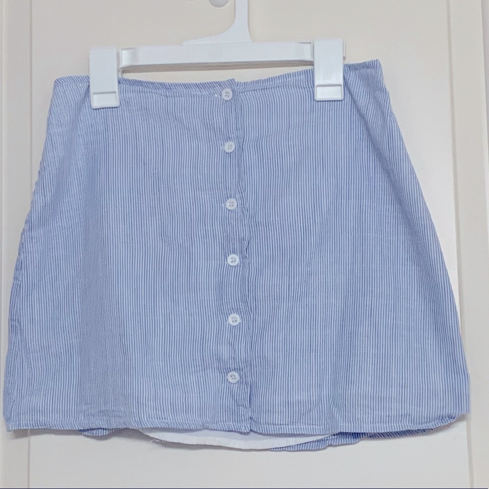 Light blue and white skirt